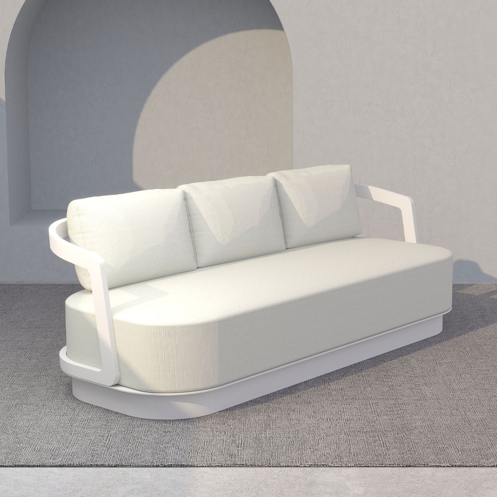 TORRE ΣΑΛΟΝΙ SET 1+2+2 OFF WHITE 198x81x66cm - Image 2