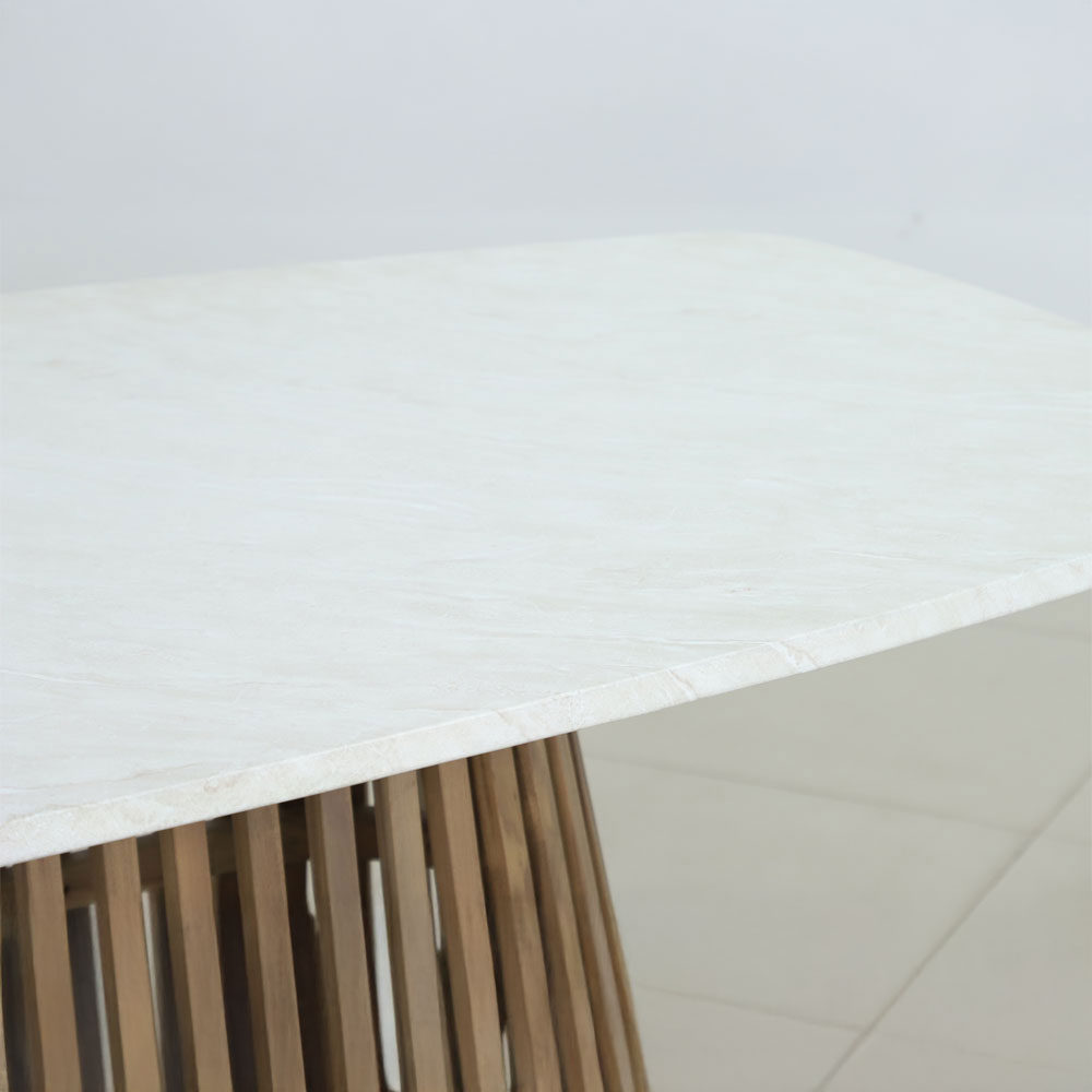 SIRACUSA ΤΡΑΠΕΖΙ ΛΕΥΚΟ 220x110x79cm - Image 4