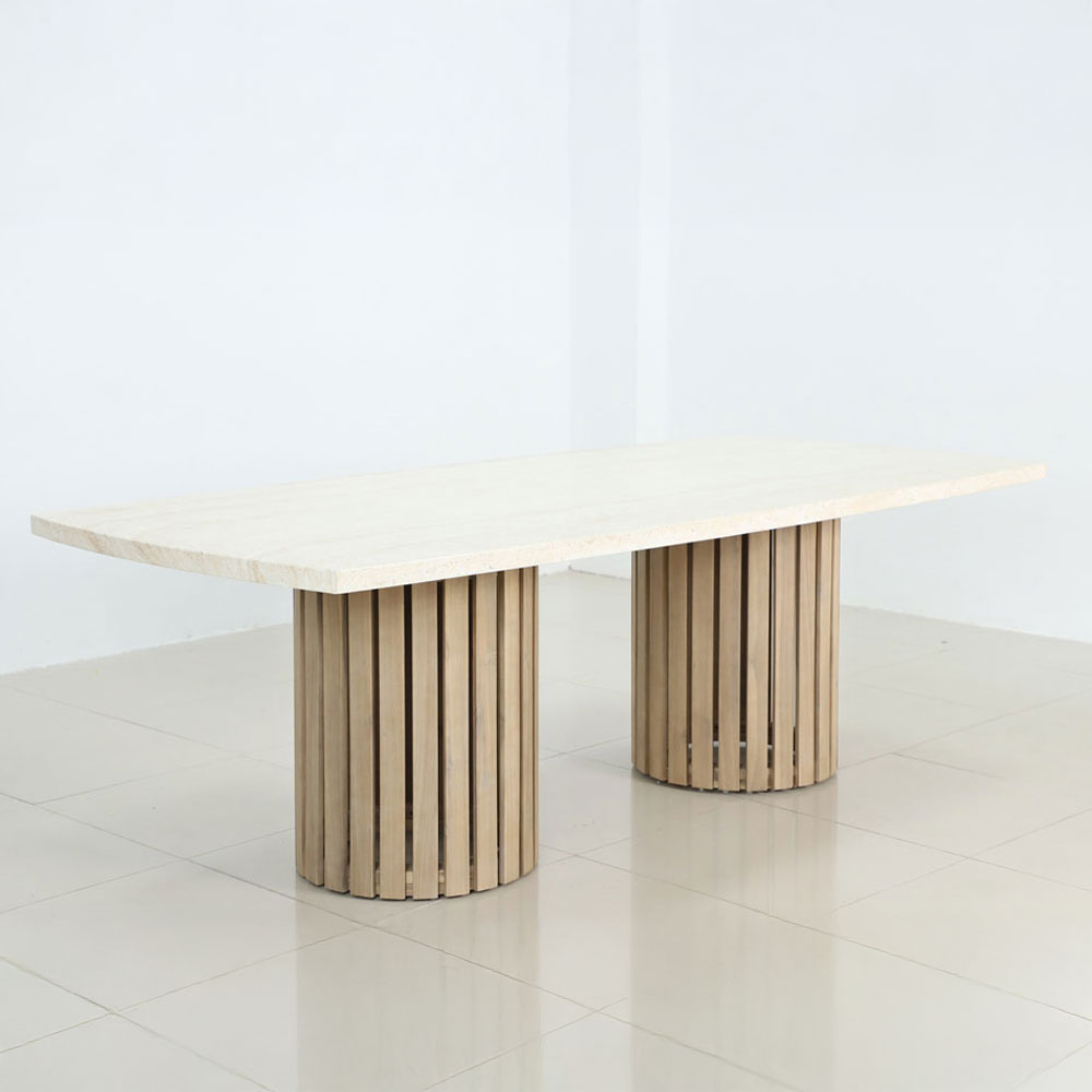 PORTO ΤΡΑΠΕΖΙ ΛΕΥΚΟ 240x110x80cm - Image 2