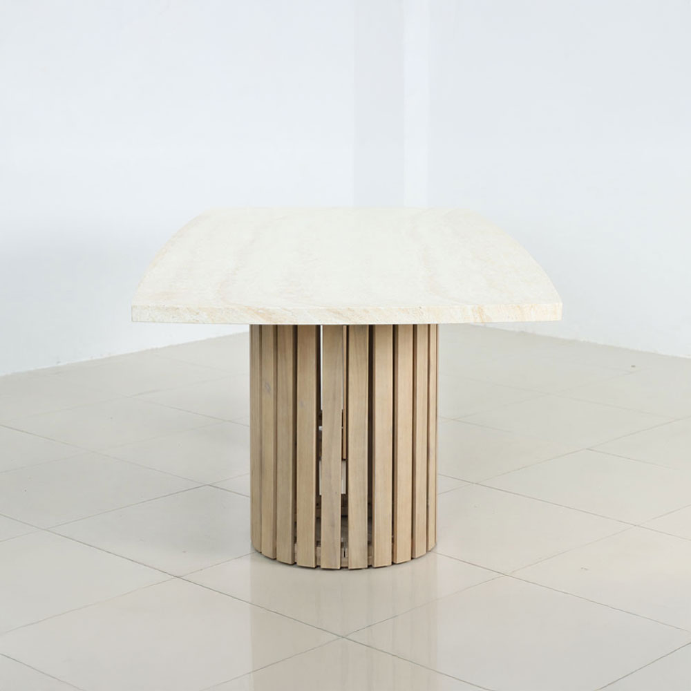 PORTO ΤΡΑΠΕΖΙ ΛΕΥΚΟ 240x110x80cm - Image 3