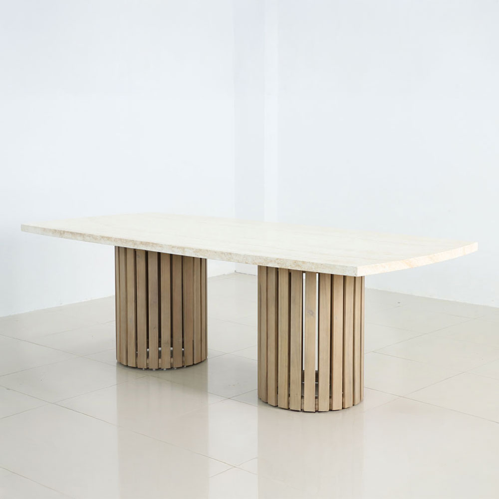 PORTO ΤΡΑΠΕΖΙ ΛΕΥΚΟ 240x110x80cm - Image 4
