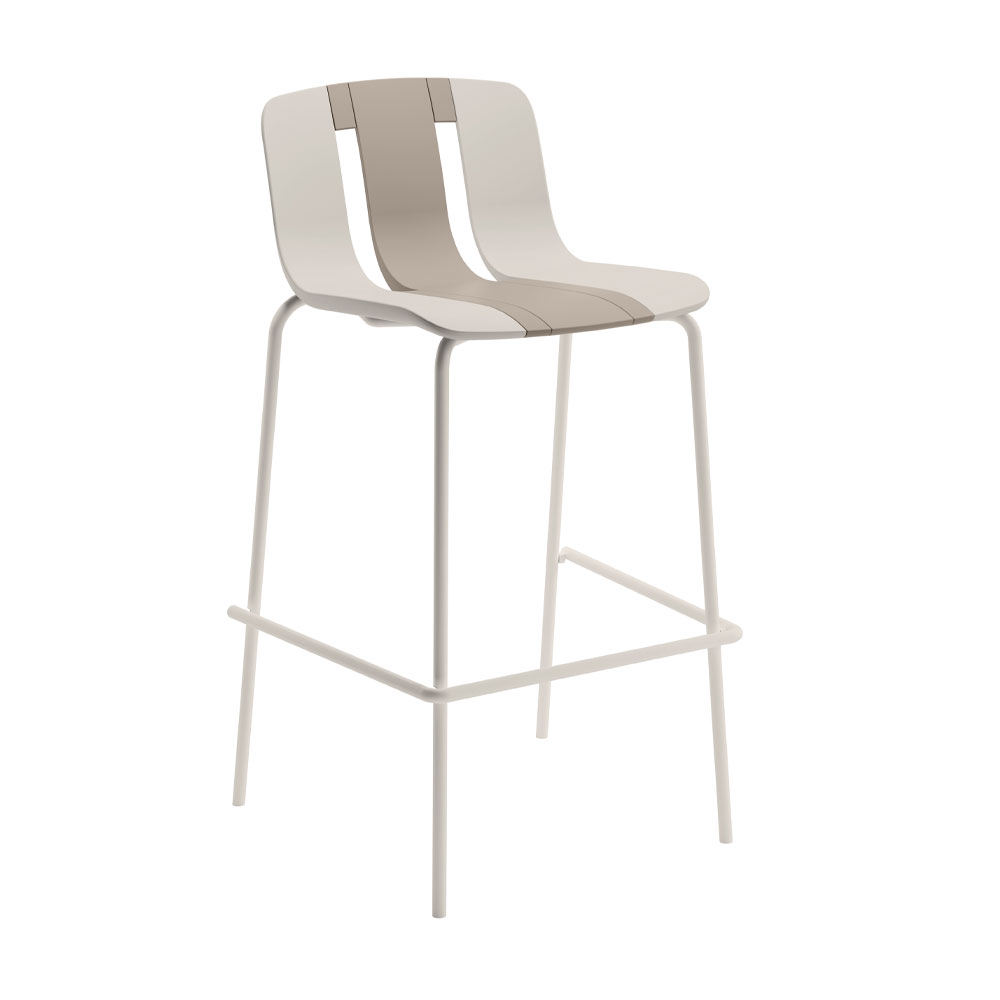 ART ΣΚΑΜΠΟ BAR ΜΠΕΖ OFF WHITE 51x44x105cm