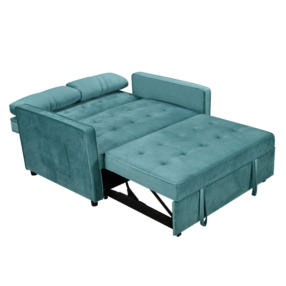 SOLUTION ΚΑΝΑΠΕΣ ΚΡΕΒΑΤΙ 2ΘΕΣΙΟΣ PETROL 133x94x87 - Image 2