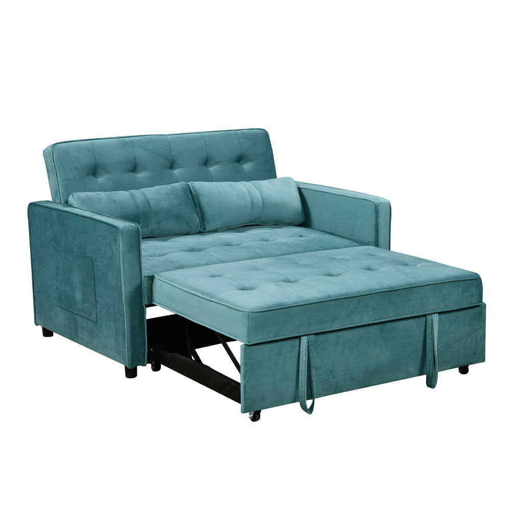 SOLUTION ΚΑΝΑΠΕΣ ΚΡΕΒΑΤΙ 2ΘΕΣΙΟΣ PETROL 133x94x87 - Image 3