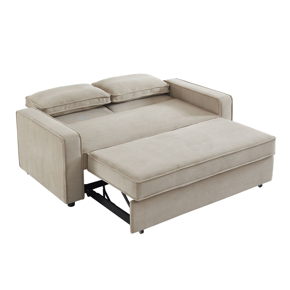 CUBO ΚΑΝΑΠΕΣ ΚΡΕΒΑΤΙ 3ΘΕΣΙΟΣ LATTE 172x90x89 - Image 2