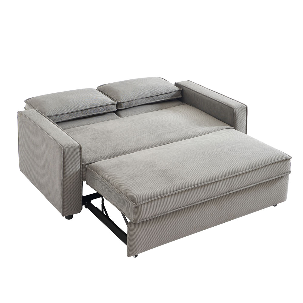 CUBO ΚΑΝΑΠΕΣ ΚΡΕΒΑΤΙ 3ΘΕΣΙΟΣ ΓΚΡΙ 172x90x89 - Image 2