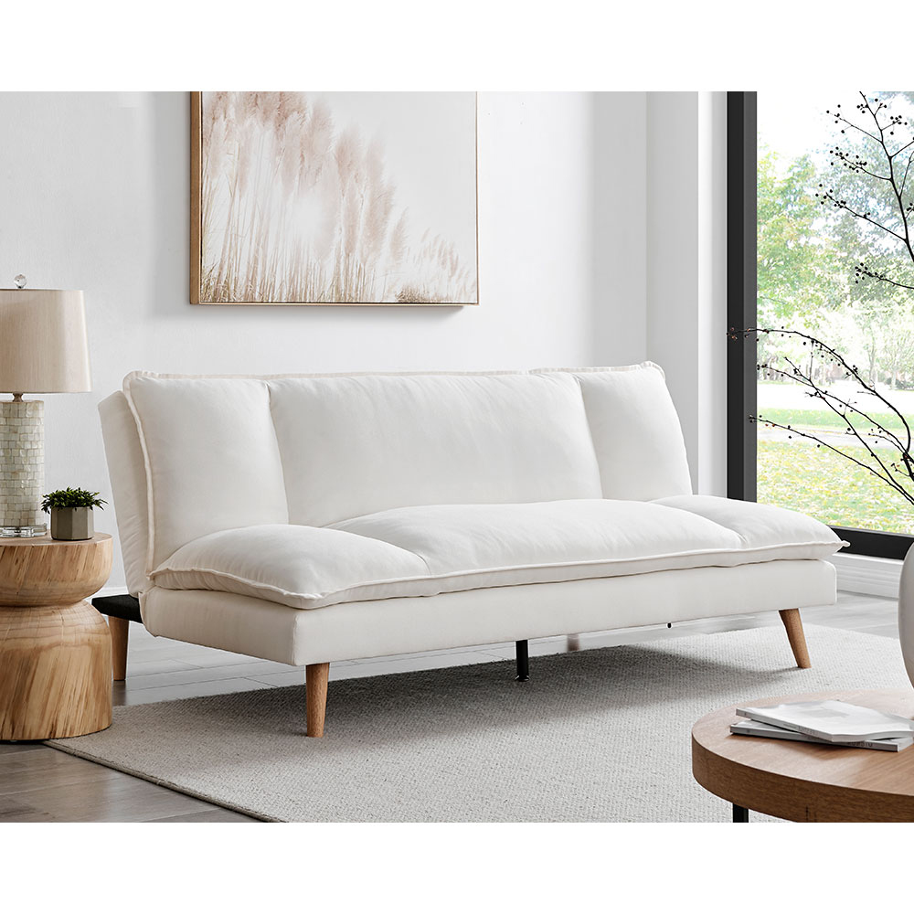 COZY ΚΑΝΑΠΕΣ ΚΡΕΒΑΤΙ 3ΘΕΣΙΟΣ BEIGE 191x103x84 - Image 3