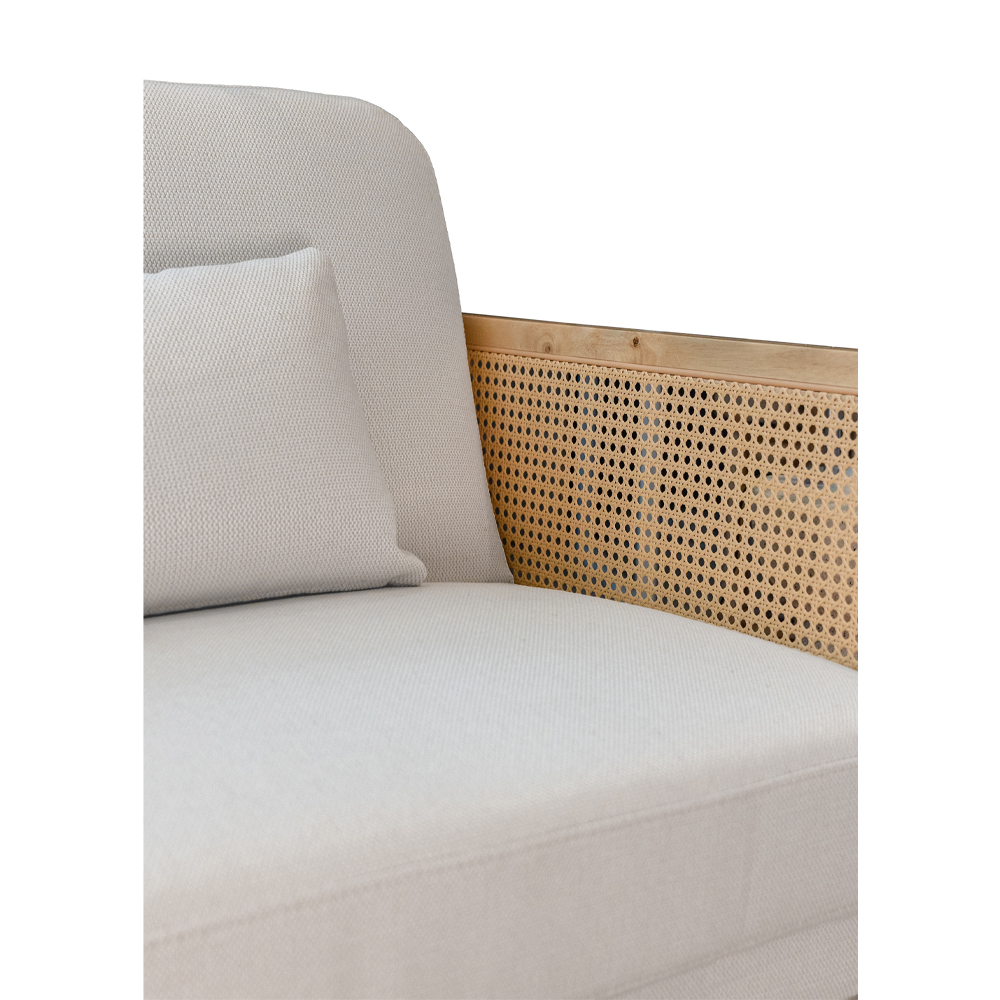 AMMOS ΚΑΝΑΠΕΣ ΚΡΕΒΑΤΙ 3ΘΕΣΙΟΣ OFF WHITE 196x82x81cm - Image 2