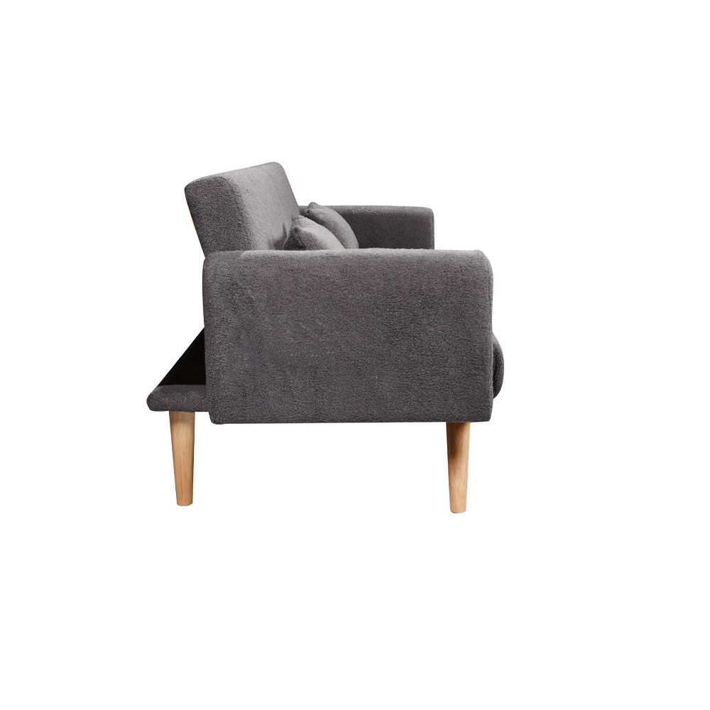 PANTA ΚΑΝΑΠΕΣ ΚΡΕΒΑΤΙ 3ΘΕΣΙΟΣ ΓΚΡΙ ΣΚΟΥΡΟ 210x77x77cm - Image 4