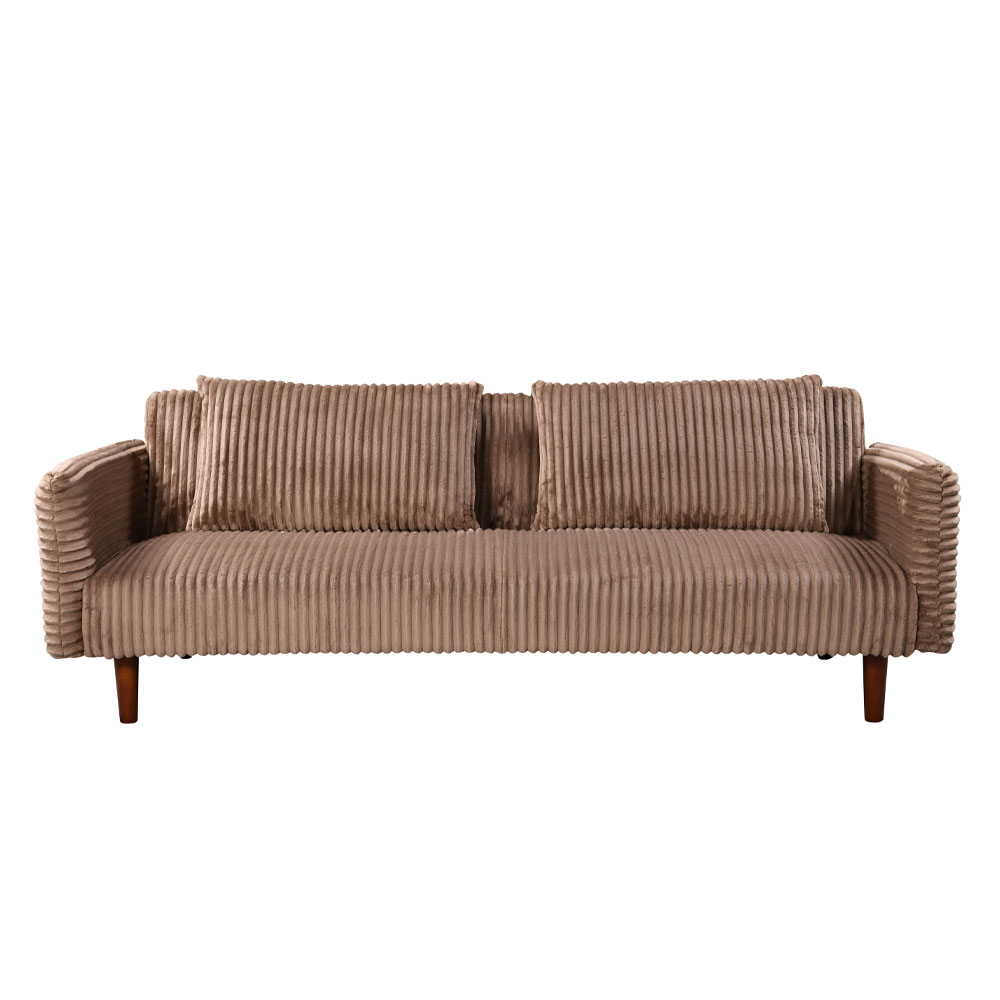 COTTLE ΚΑΝΑΠΕΣ ΚΡΕΒΑΤΙ 3ΘΕΣΙΟΣ NUDE 213x79x73cm - Image 3