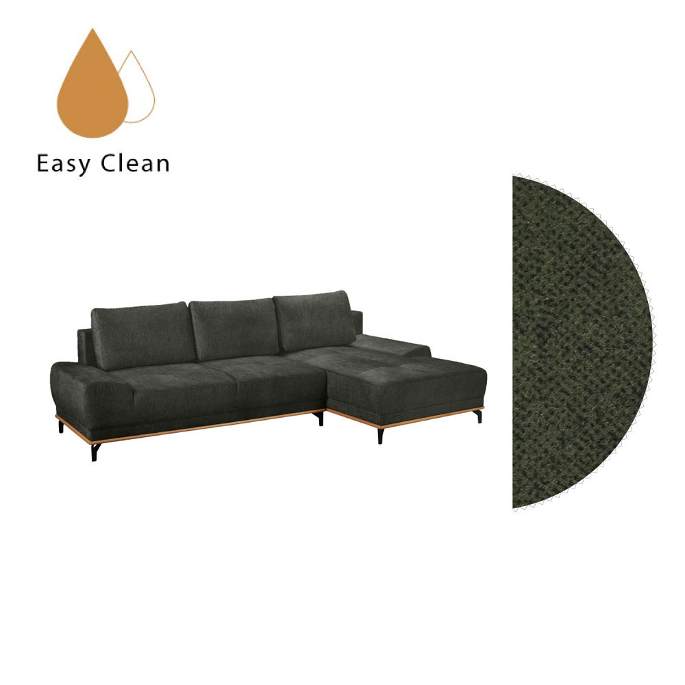 NATURA ΚΑΝΑΠΕΣ ΚΡΕΒΑΤΙ ΓΩΝΙΑ ΔΕΞΙΑ ΛΑΔΙ 283x164x90