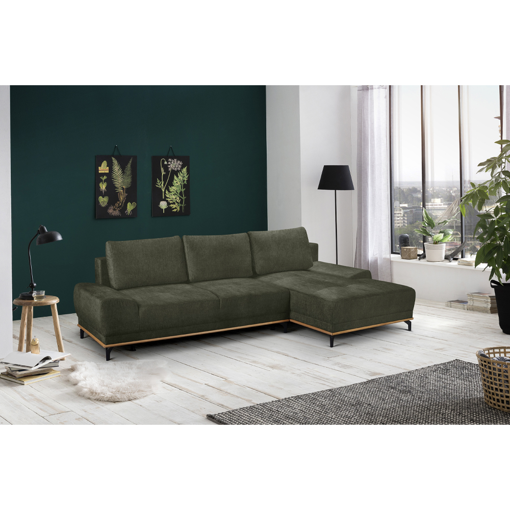 NATURA ΚΑΝΑΠΕΣ ΚΡΕΒΑΤΙ ΓΩΝΙΑ ΔΕΞΙΑ ΛΑΔΙ 283x164x90 - Image 3