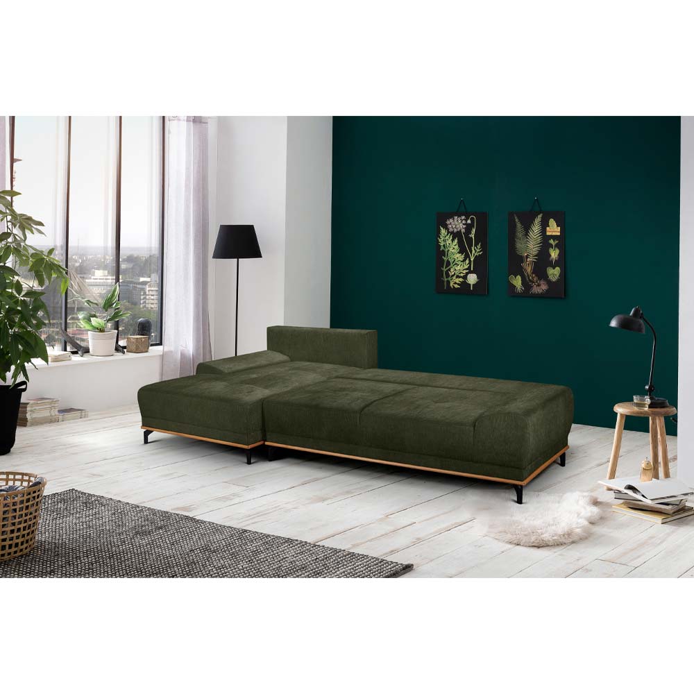 NATURA ΚΑΝΑΠΕΣ ΚΡΕΒΑΤΙ ΓΩΝΙΑ ΑΡΙΣΤΕΡΗ ΛΑΔΙ 283x164x90 - Image 2