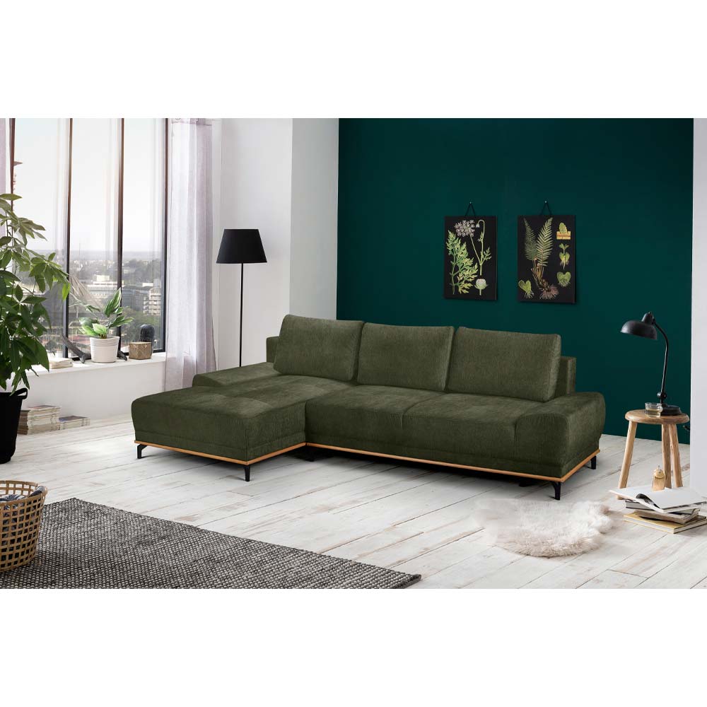 NATURA ΚΑΝΑΠΕΣ ΚΡΕΒΑΤΙ ΓΩΝΙΑ ΑΡΙΣΤΕΡΗ ΛΑΔΙ 283x164x90 - Image 3