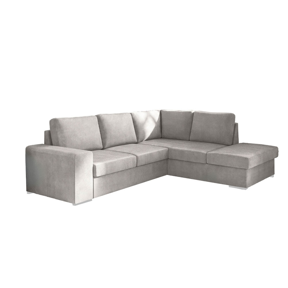 EDDI ΚΑΝΑΠΕΣ ΚΡΕΒΑΤΙ ΓΩΝΙΑ ΔΕΞΙΑ TAUPE 248x213x90 - Image 4