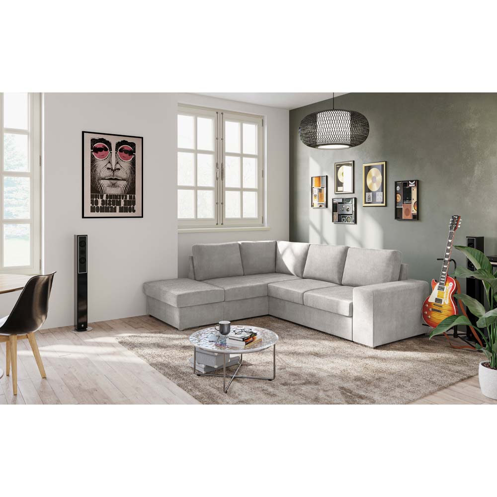 EDDI ΚΑΝΑΠΕΣ ΚΡΕΒΑΤΙ ΓΩΝΙΑ ΑΡΙΣΤΕΡΗ TAUPE 248x213x90 - Image 3