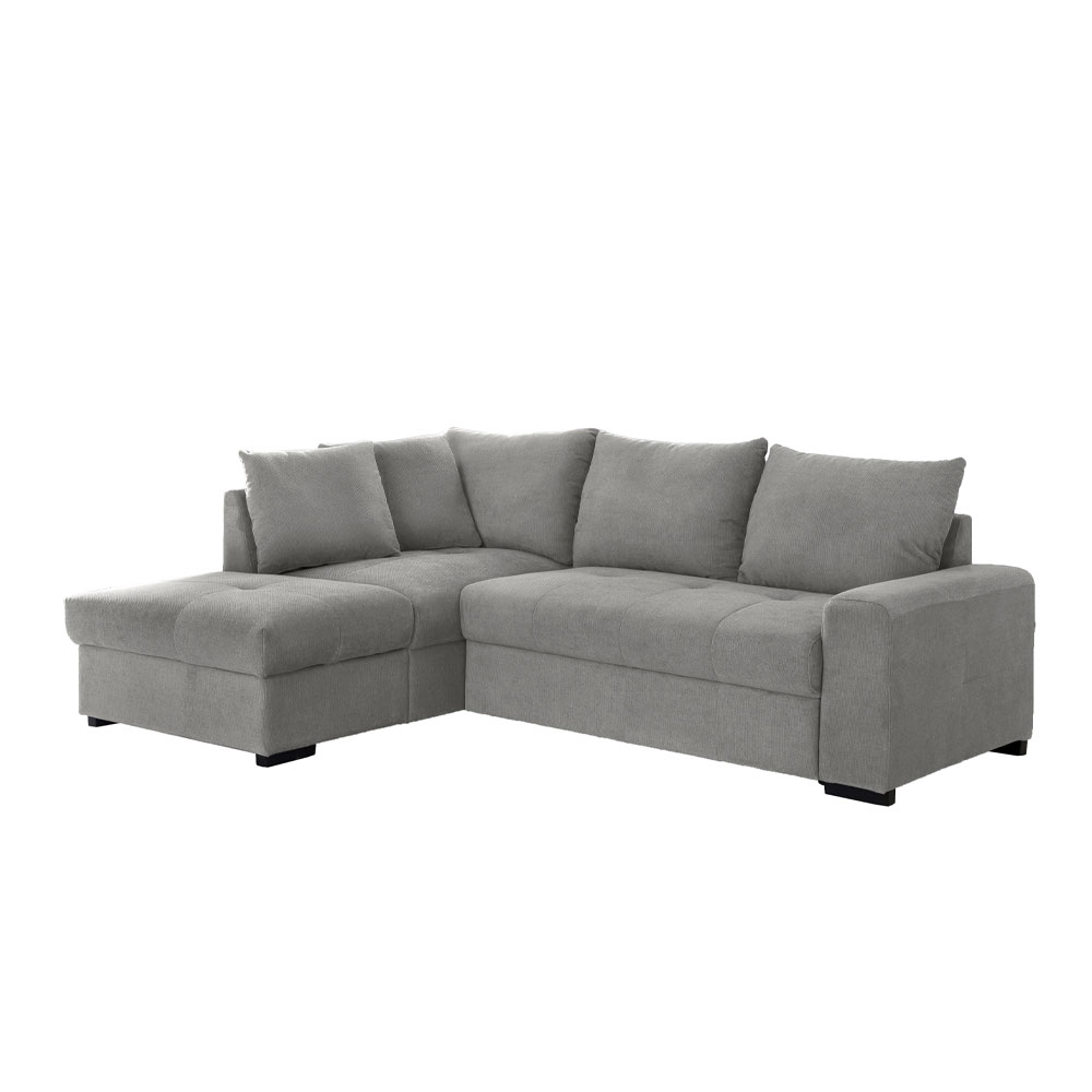 BILL ΚΑΝΑΠΕΣ ΚΡΕΒΑΤΙ ΓΩΝΙΑ ΑΡΙΣΤΕΡΗ ΓΚΡΙ 241x173x94 - Image 4