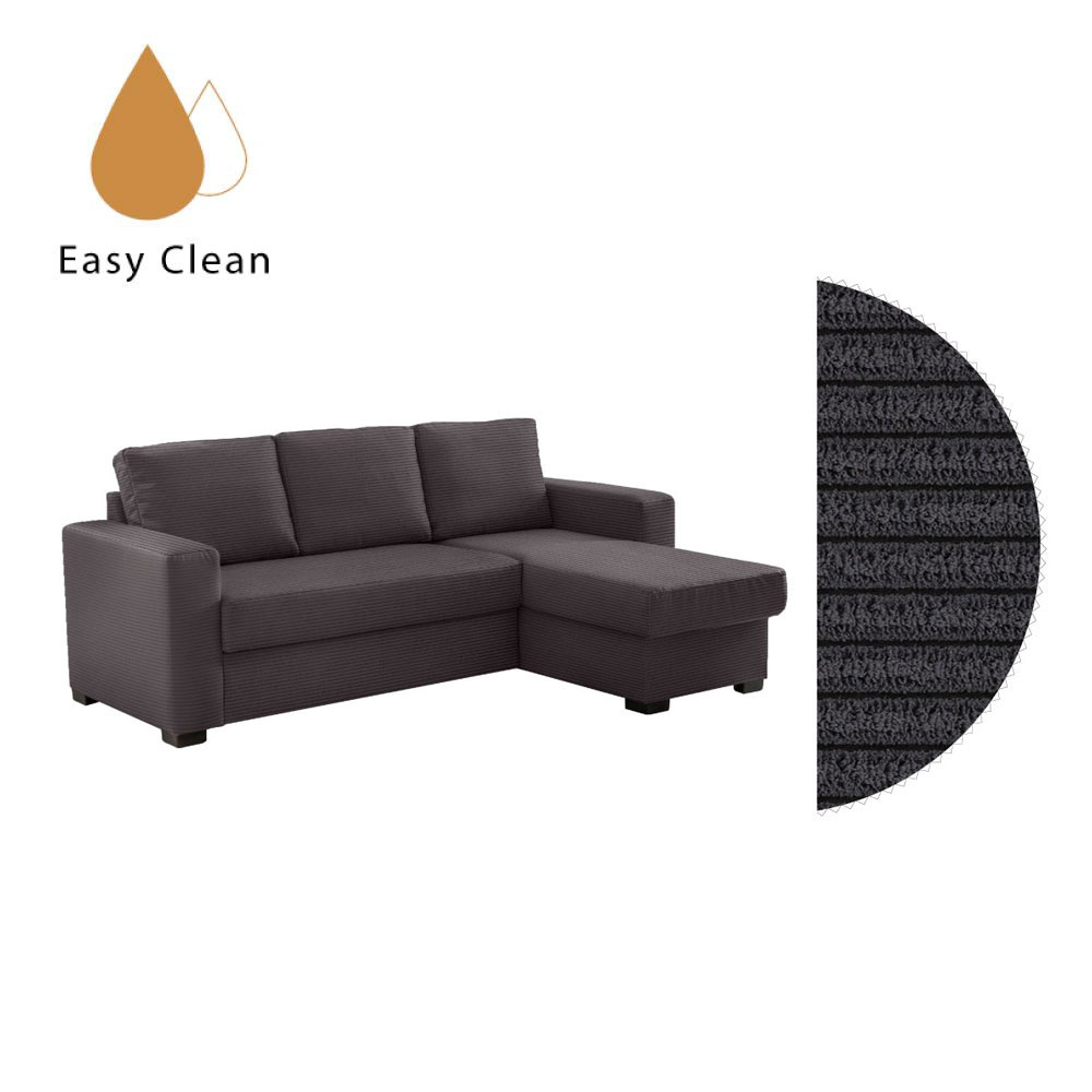 ALDO CRISTIANO ΚΑΝΑΠΕΣ ΚΡΕΒΑΤΙ ΓΩΝΙΑ ΑΝΑΣΤΡΕΨΙΜΗ ΓΚΡΙ 220x150x88