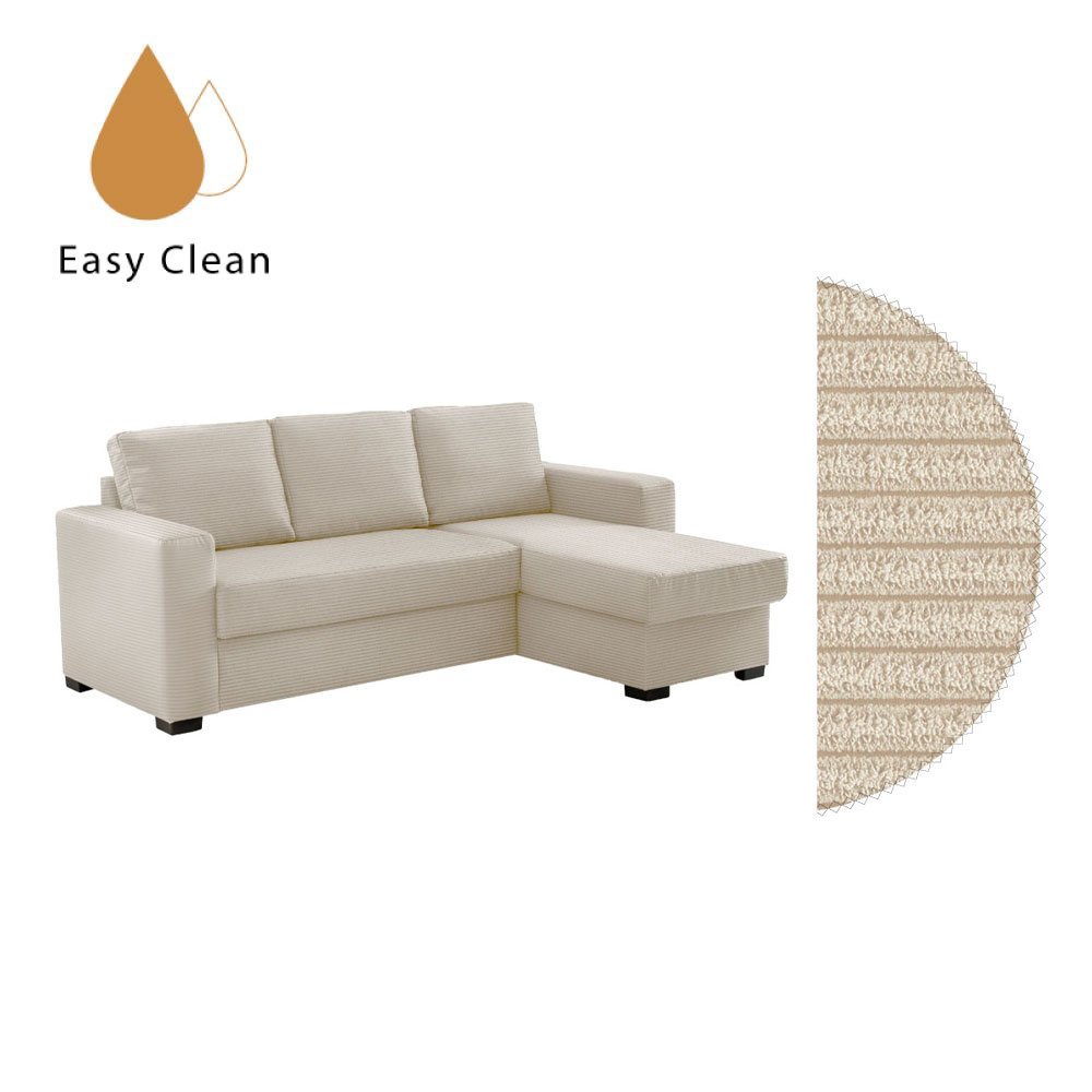 ALDO CRISTIANO ΚΑΝΑΠΕΣ ΚΡΕΒΑΤΙ ΓΩΝΙΑ ΑΝΑΣΤΡΕΨΙΜΗ OFF WHITE 220x150x88