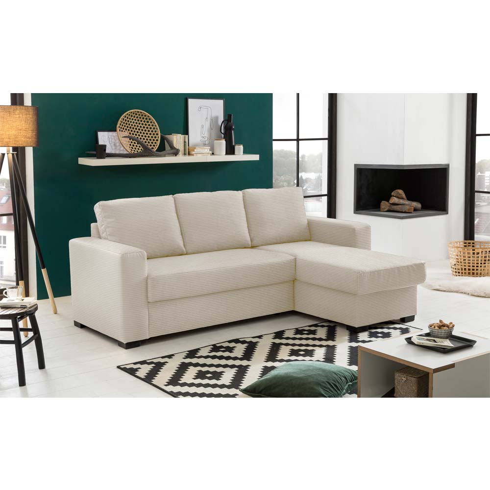 ALDO CRISTIANO ΚΑΝΑΠΕΣ ΚΡΕΒΑΤΙ ΓΩΝΙΑ ΑΝΑΣΤΡΕΨΙΜΗ OFF WHITE 220x150x88 - Image 3