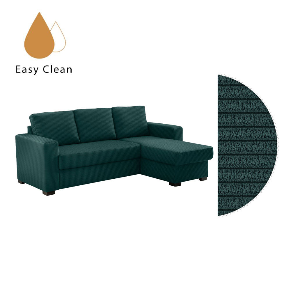 ALDO CRISTIANO ΚΑΝΑΠΕΣ ΚΡΕΒΑΤΙ ΓΩΝΙΑ ΑΝΑΣΤΡΕΨΙΜΗ ΠΡΑΣΙΝΟ 220x150x88