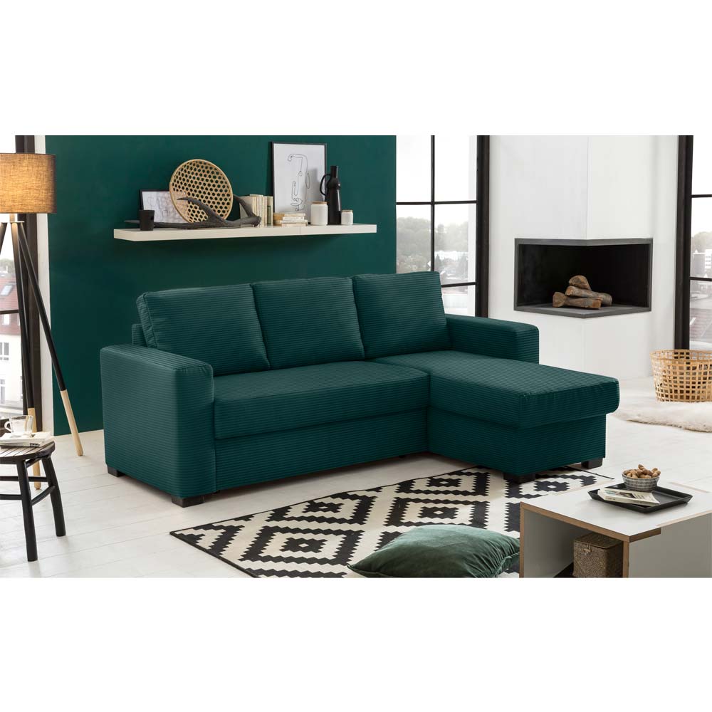 ALDO CRISTIANO ΚΑΝΑΠΕΣ ΚΡΕΒΑΤΙ ΓΩΝΙΑ ΑΝΑΣΤΡΕΨΙΜΗ ΠΡΑΣΙΝΟ 220x150x88 - Image 3