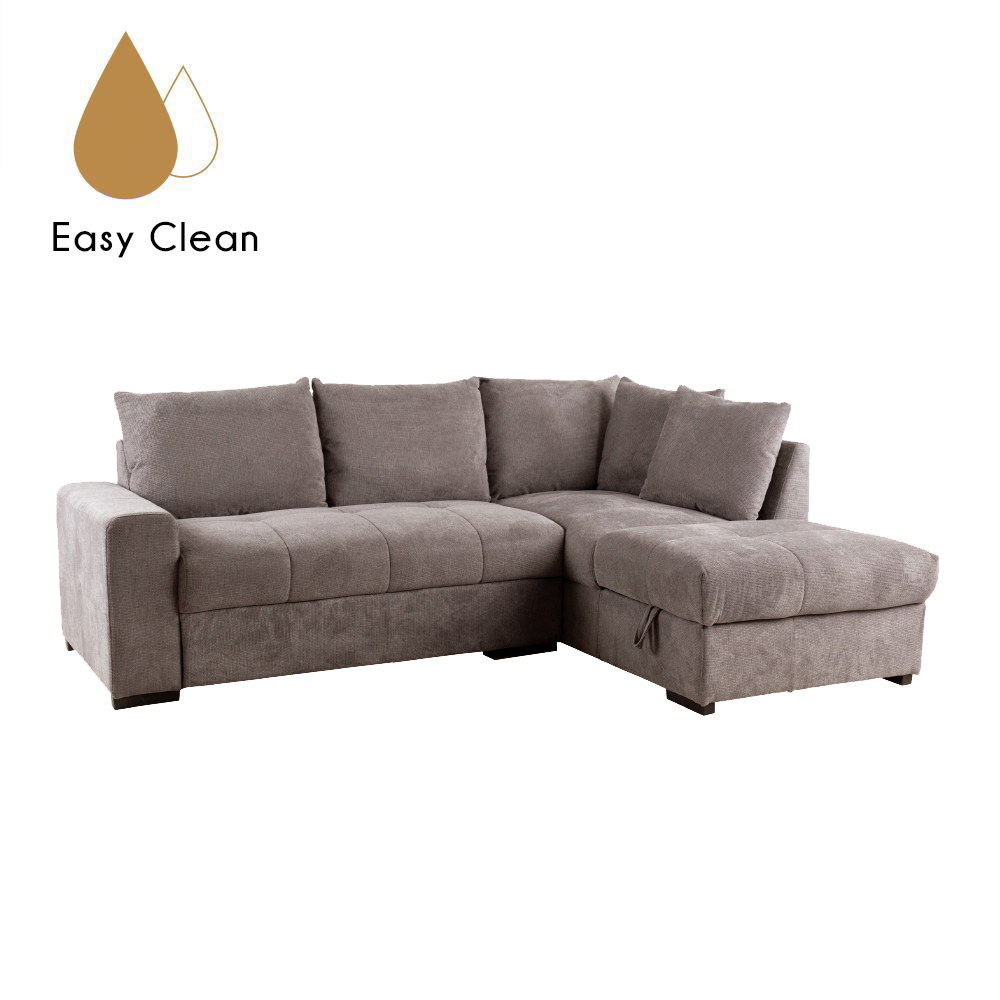 BILL ΚΑΝΑΠΕΣ ΚΡΕΒΑΤΙ ΓΩΝΙΑ ΔΕΞΙΑ TAUPE 241x173x94 - Image 3