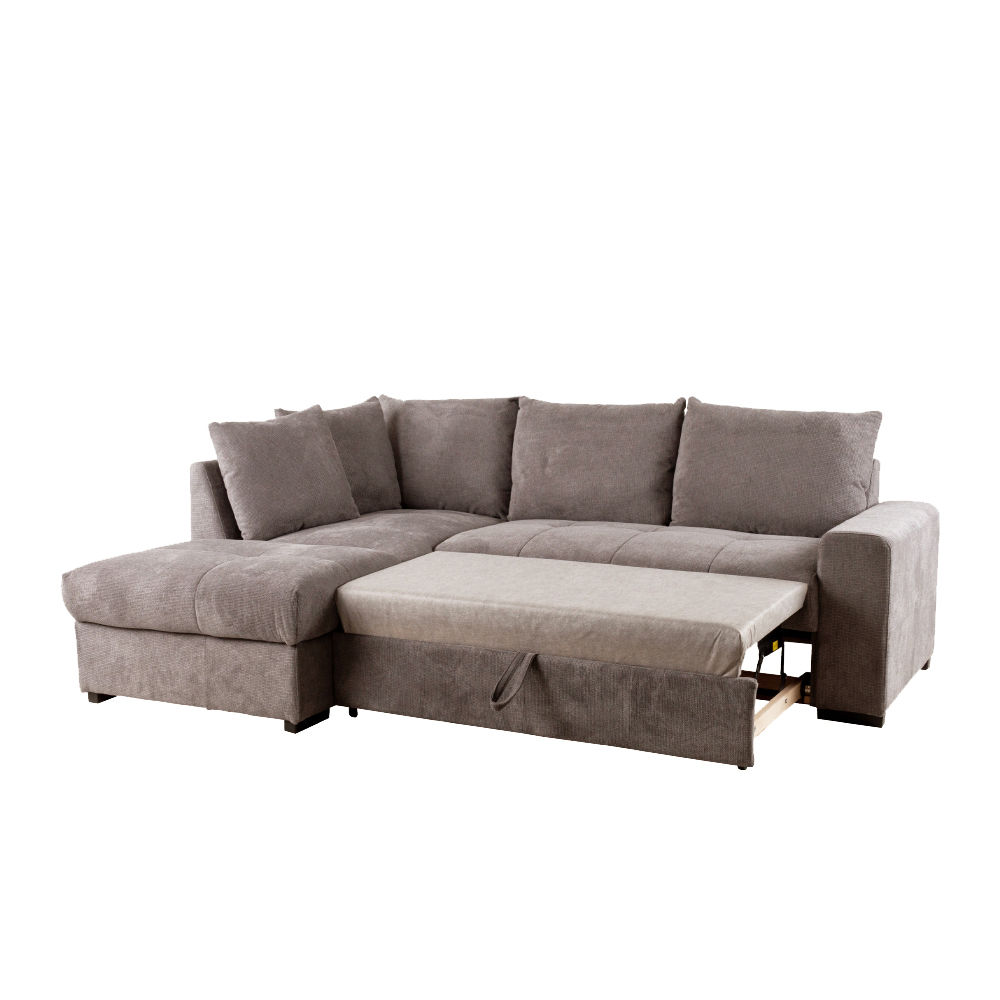 BILL ΚΑΝΑΠΕΣ ΚΡΕΒΑΤΙ ΓΩΝΙΑ ΑΡΙΣΤΕΡΗ TAUPE 241x173x94 - Image 2