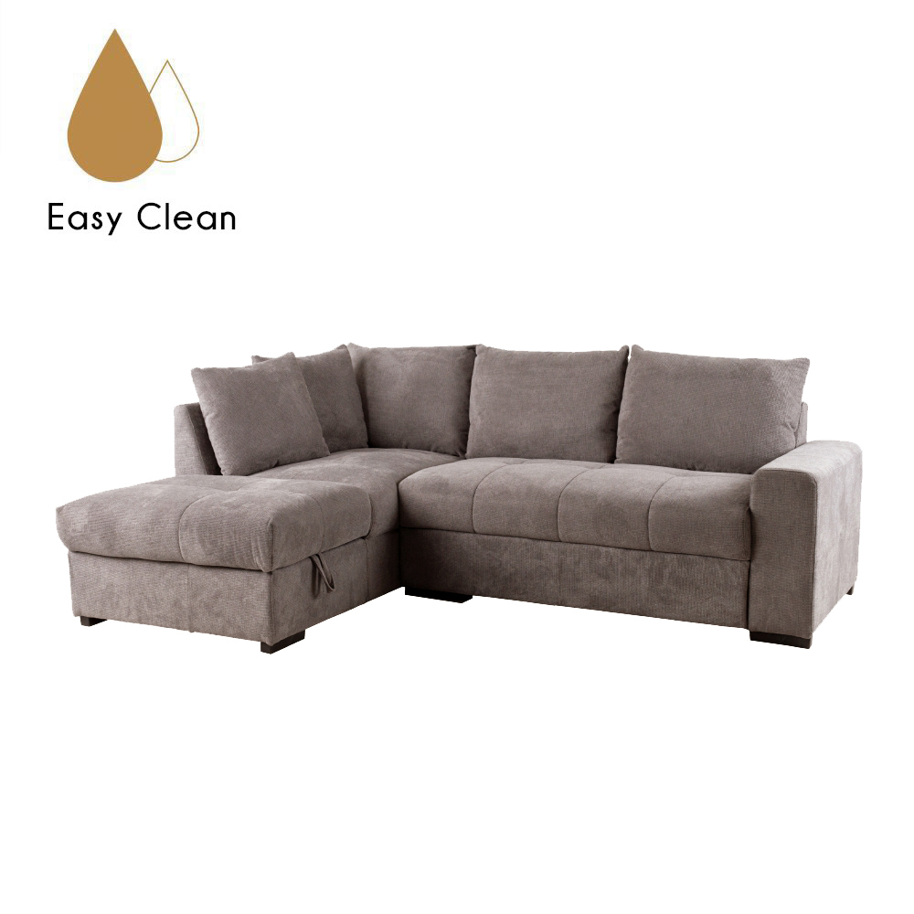 BILL ΚΑΝΑΠΕΣ ΚΡΕΒΑΤΙ ΓΩΝΙΑ ΑΡΙΣΤΕΡΗ TAUPE 241x173x94 - Image 3