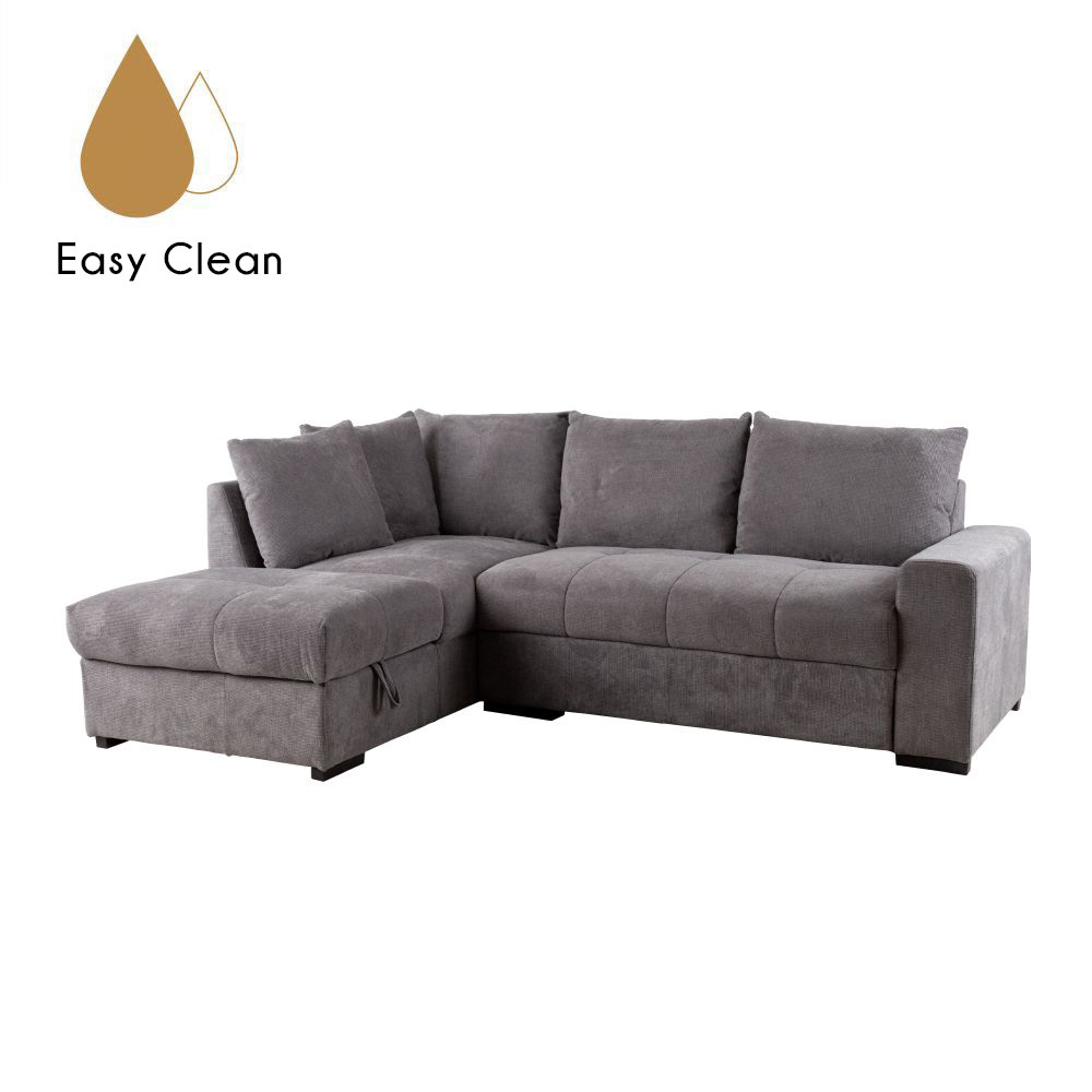 BILL ΚΑΝΑΠΕΣ ΚΡΕΒΑΤΙ ΓΩΝΙΑ ΑΡΙΣΤΕΡΗ STONE 241x173x94 - Image 3