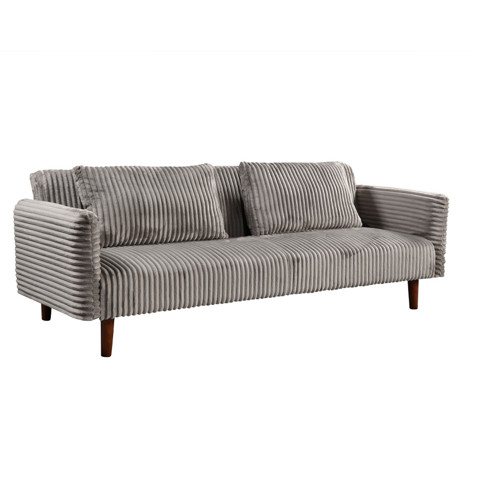 COTTLE ΚΑΝΑΠΕΣ ΚΡΕΒΑΤΙ 3ΘΕΣΙΟΣ ΓΚΡΙ ΑΝΟΙΧΤΟ 213x79x73cm