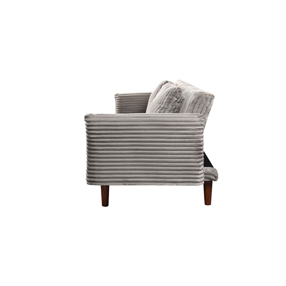 COTTLE ΚΑΝΑΠΕΣ ΚΡΕΒΑΤΙ 3ΘΕΣΙΟΣ ΓΚΡΙ ΑΝΟΙΧΤΟ 213x79x73cm - Image 4