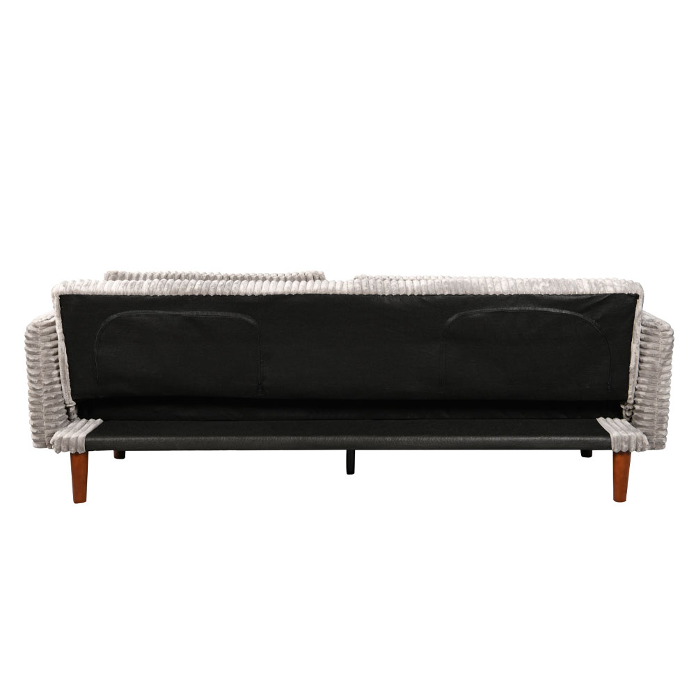 COTTLE ΚΑΝΑΠΕΣ ΚΡΕΒΑΤΙ 3ΘΕΣΙΟΣ ΓΚΡΙ ΑΝΟΙΧΤΟ 213x79x73cm - Image 5