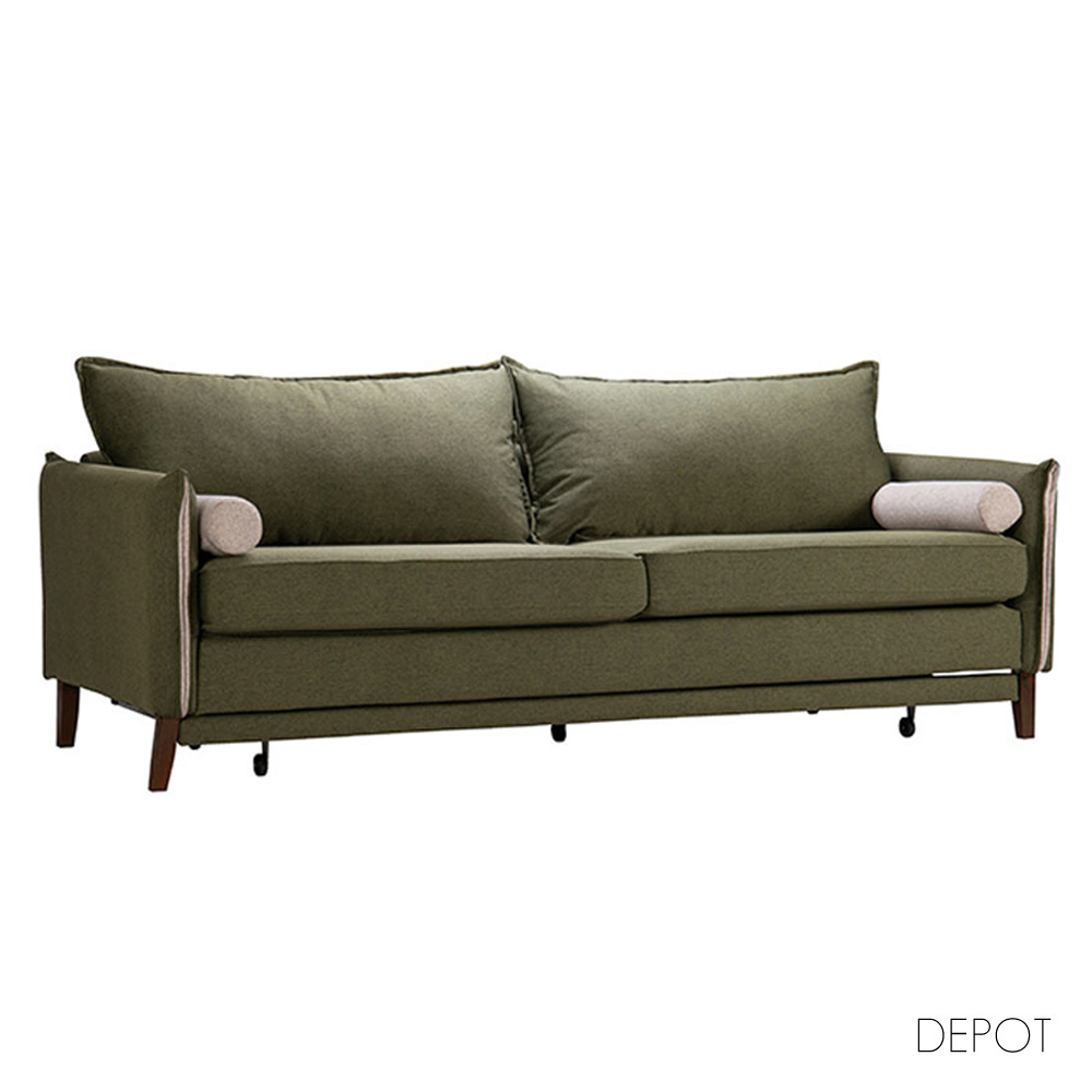 COMMODO ΚΑΝΑΠΕΣ ΚΡΕΒΑΤΙ 3ΘΕΣΙΟΣ ΛΑΔΙ NEVE 39 ΓΚΡΙ NEVE 80 230x81x88