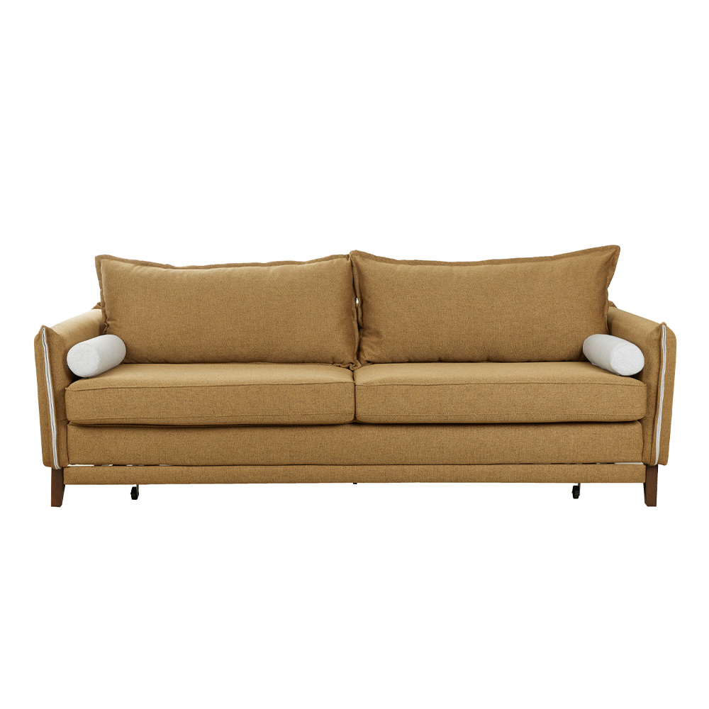 COMMODO ΚΑΝΑΠΕΣ ΚΡΕΒΑΤΙ 3ΘΕΣΙΟΣ CAMEL NEVE 17 BEIGE NEVE 13 230x81x88 - Image 4