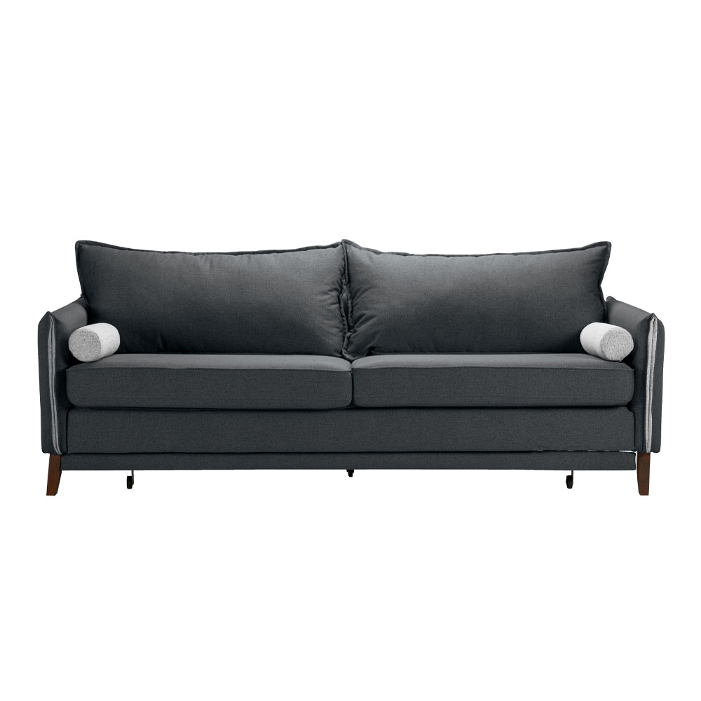 COMMODO ΚΑΝΑΠΕΣ ΚΡΕΒΑΤΙ 3ΘΕΣΙΟΣ ΑΝΘΡΑΚΙ NEVE 97 ΓΚΡΙ NEVE 83 230x81x88 - Image 3