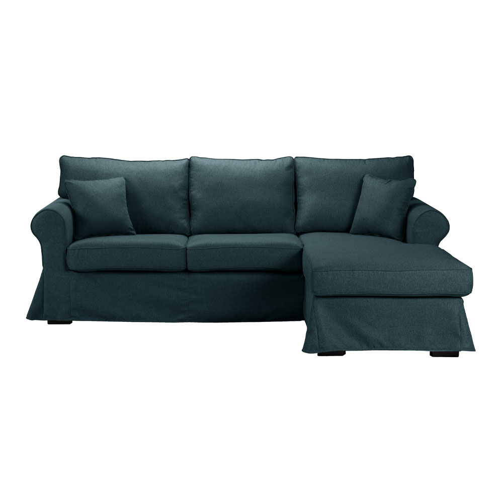 ASHLEY ΚΑΝΑΠΕΣ ΓΩΝΙΑ ΔΕΞΙΑ ΜΕ ΑΠΟΣΥΡΟΜΕΝΟ ΜΠΛΕ TWIST 13 236x171x91 - Image 2