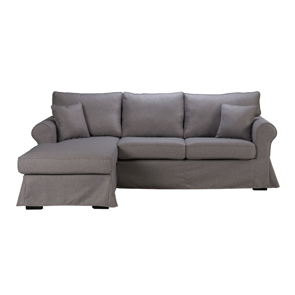 ASHLEY ΚΑΝΑΠΕΣ ΓΩΝΙΑ ΑΡΙΣΤΕΡΗ ΜΕ ΑΠΟΣΥΡΟΜΕΝΟ ΓΚΡΙ TWIST 19 236x171x91 - Image 2