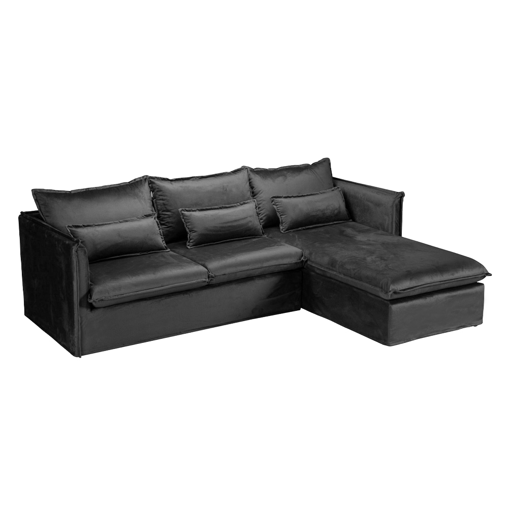 ONE ONLY ΚΑΝΑΠΕΣ ΓΩΝΙΑ ΔΕΞΙΑ ΓΚΡΙ 258x180x90 - Image 3