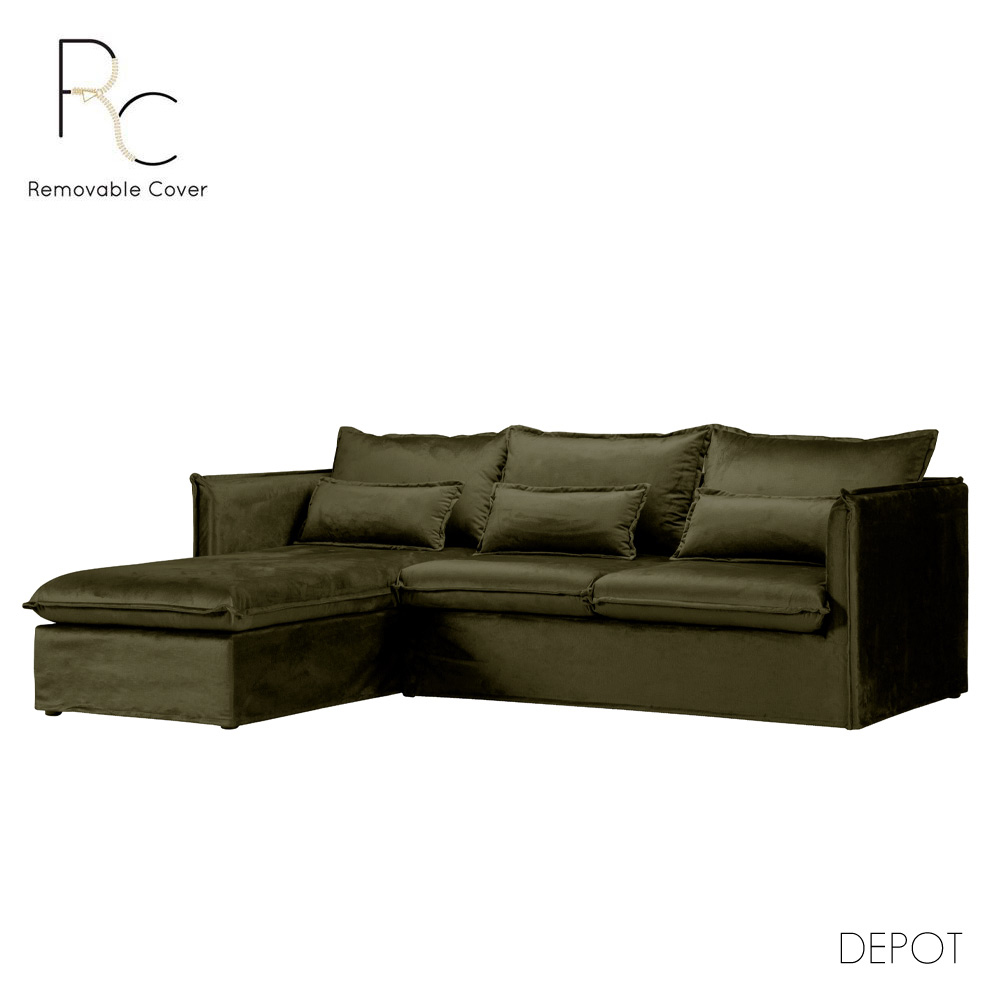 ONE ONLY ΚΑΝΑΠΕΣ ΓΩΝΙΑ ΑΡΙΣΤΕΡΗ ΛΑΔΙ 258x180x90