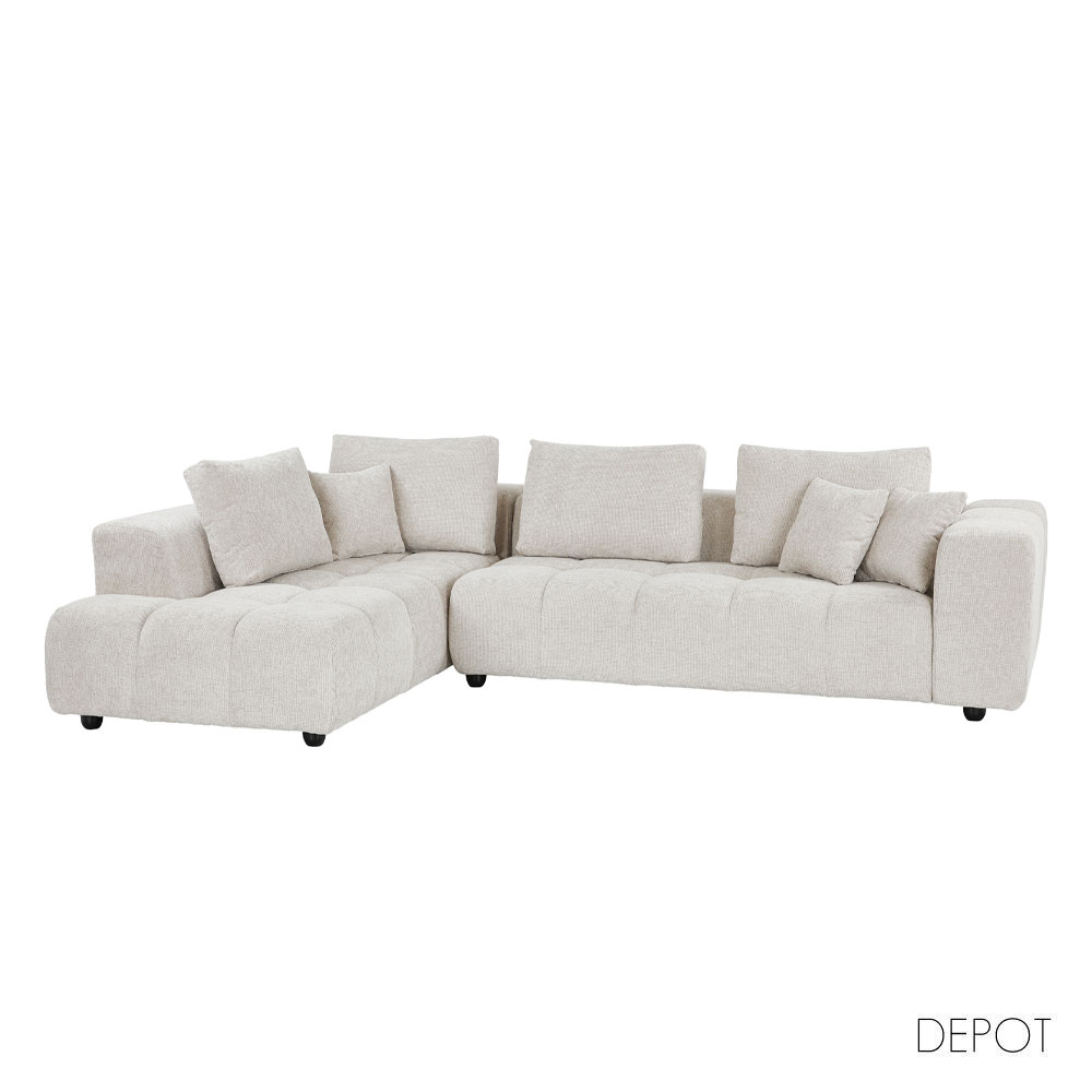 TOMOS ΚΑΝΑΠΕΣ ΓΩΝΙΑ ΑΡΙΣΤΕΡΗ BEIGE LEGASY 15 298x200x85