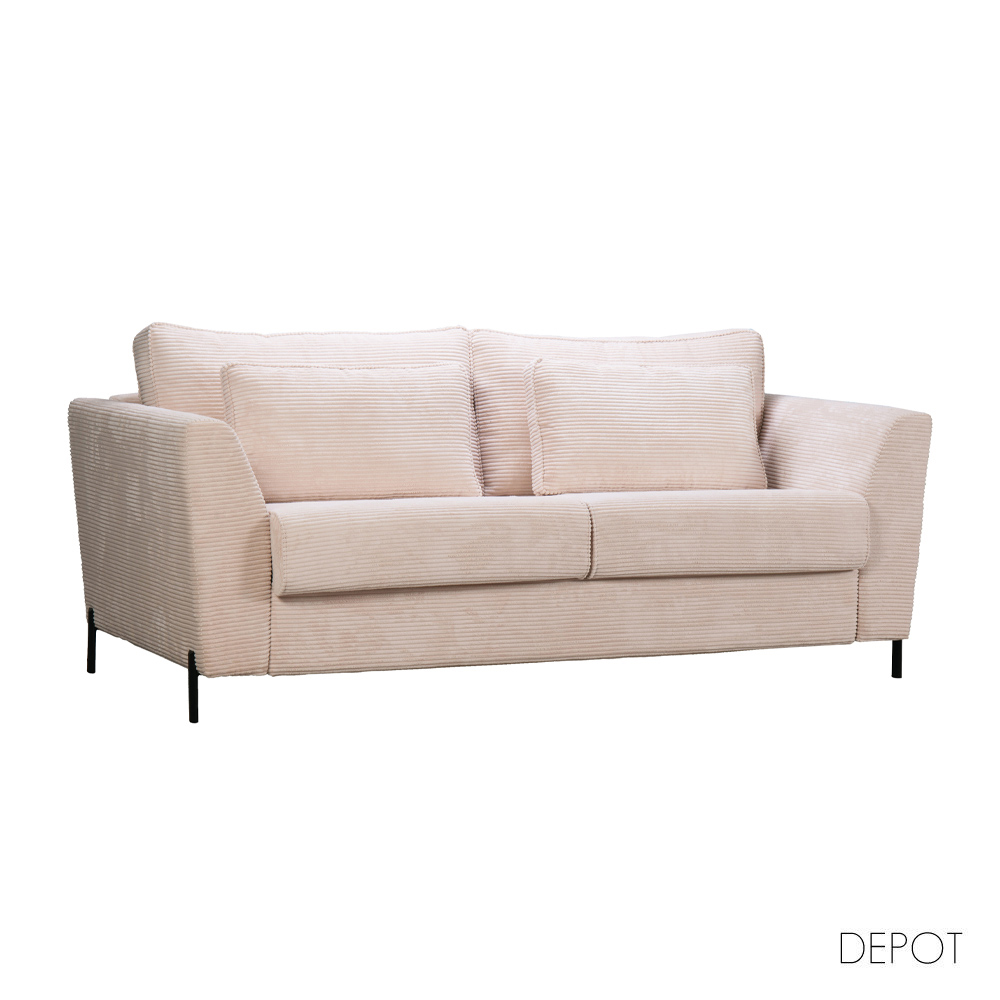 COCOON ΚΑΝΑΠΕΣ ΚΡΕΒΑΤΙ 3ΘΕΣΙΟΣ BEIGE LINCOLN 03 208x94x92