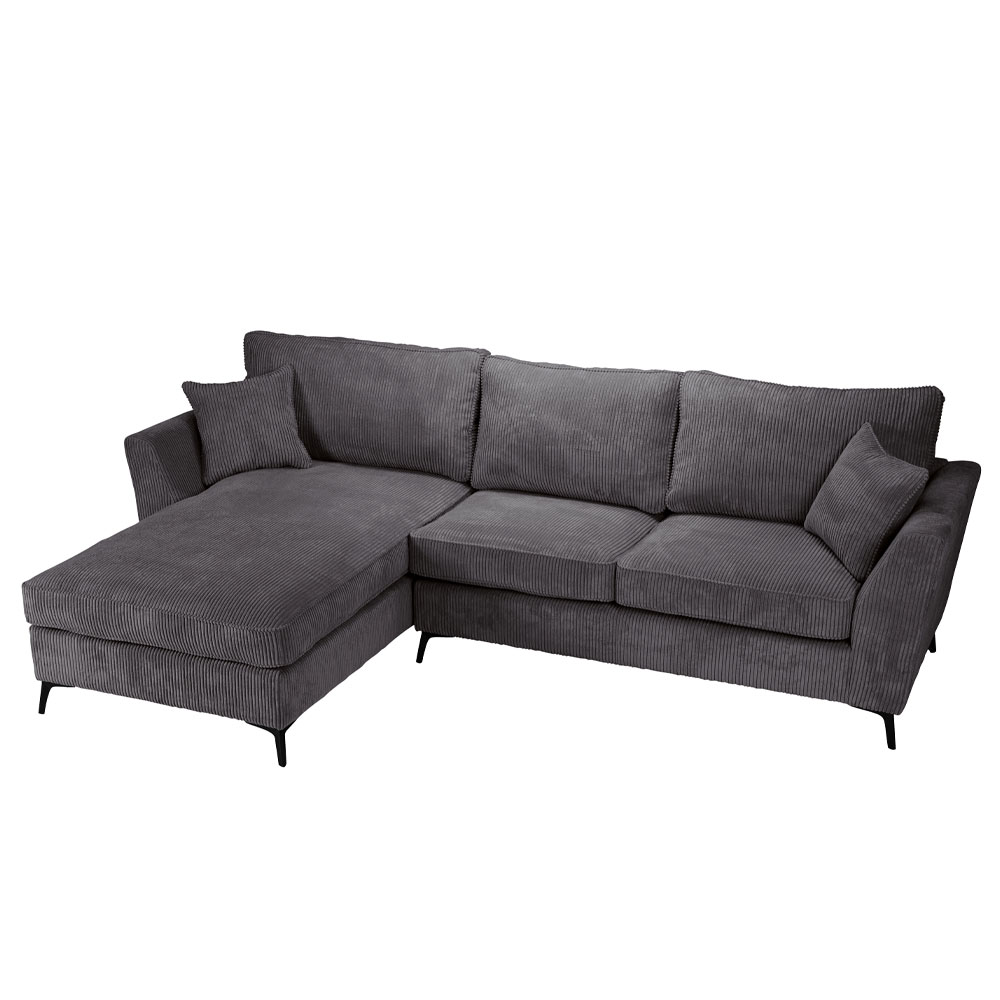 BOEL ΚΑΝΑΠΕΣ ΓΩΝΙΑ ΑΡΙΣΤΕΡΗ ΓΚΡΙ LINCOLN 90 280x170x92 - Image 3