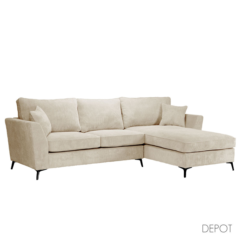 BOEL ΚΑΝΑΠΕΣ ΓΩΝΙΑ ΔΕΞΙΑ BEIGE LINCOLN 03 280x170x92