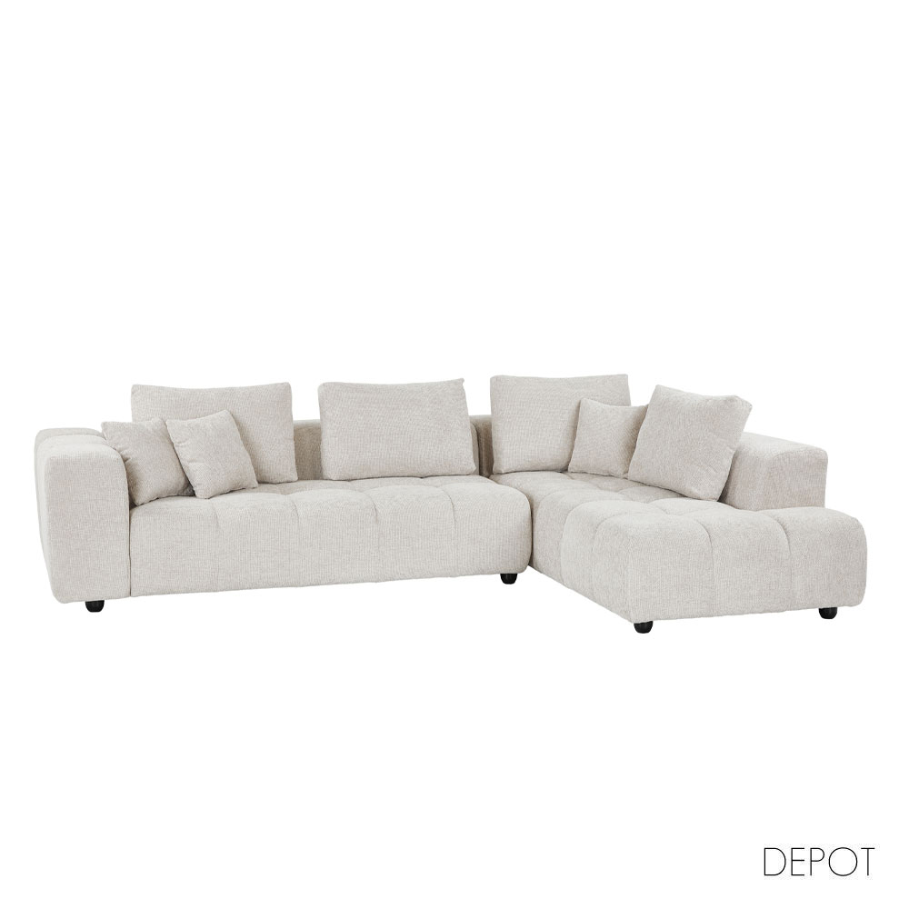 TOMOS ΚΑΝΑΠΕΣ ΓΩΝΙΑ ΔΕΞΙΑ BEIGE LEGASY 15 298x200x85