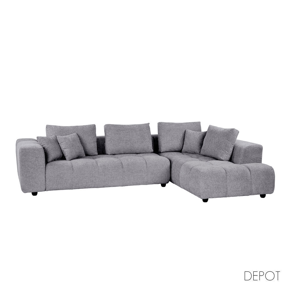 TOMOS ΚΑΝΑΠΕΣ ΓΩΝΙΑ ΔΕΞΙΑ ΓΚΡΙ LEGASY 18 298x200x85