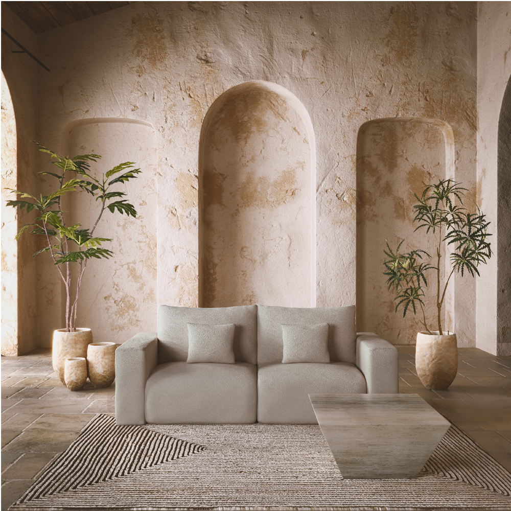 BOX ΠΟΛΥΘΡΟΝΑ ΜΕ ΜΠΡΑΤΣΟ ΑΝΑΣΤΡΕΨΙΜΗ BEIGE VOGUE 2 107x107x85 - Image 2