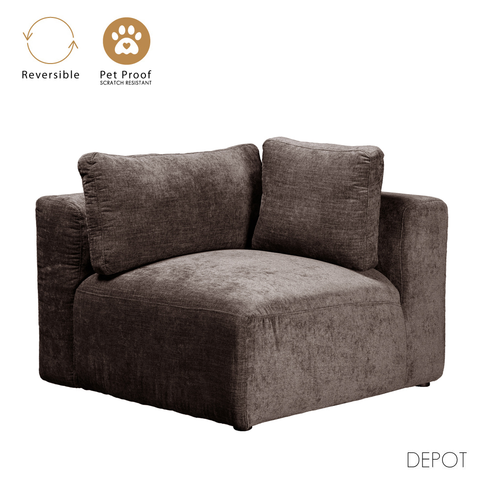 BOX ΠΟΛΥΘΡΟΝΑ ΜΕ ΜΠΡΑΤΣΟ ΑΝΑΣΤΡΕΨΙΜΗ ΚΑΦΕ VOGUE 5 107x107x85