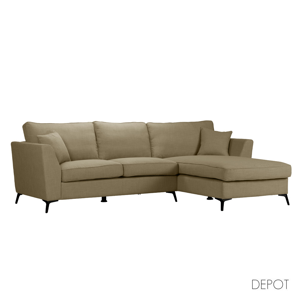 BOEL ΚΑΝΑΠΕΣ ΓΩΝΙΑ ΔΕΞΙΑ BEIGE MEMORY 02 280x170x92