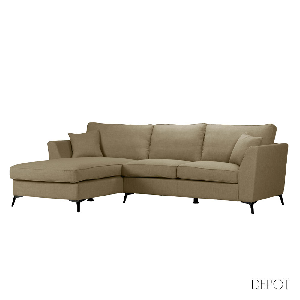 BOEL ΚΑΝΑΠΕΣ ΓΩΝΙΑ ΑΡΙΣΤΕΡΗ BEIGE MEMORY 02 280x170x92